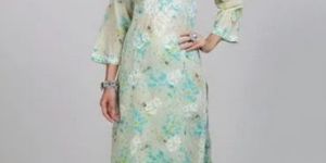 Green Chikankari Mulmul Palazzo Suit