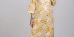 Yellow Chikankari Mulmul Palazzo Suit