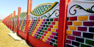 Color Coated Precast Boundary Wall