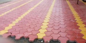 Red & Yellow Interlocking Paver Block
