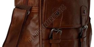 PU Leather Plain Designer Sling Bag