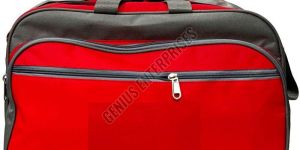 Red And Grey Travel Bag