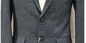 Party Wear Mens Light Grey Cotton Blazer