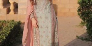 Ladies Heavy Georgette With Embroidery Sequence Work Kurti And Pant Set