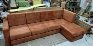 Modern Brown L Shape Sofa