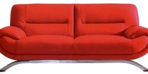 Modern Red 2 Seater Sofa