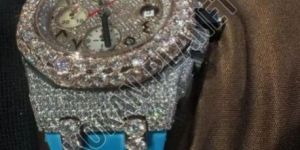 Mens Sky Vintage Style Fully Automatic Luxury Moissanite Diamond Watch