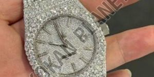 Mens Super Luxury Moissanite Mechanical Watch