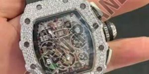 Mens Top Indian Fashion Moissanite Hip Hop Watch