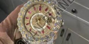 mens luxury vvs moissanite diamond watch