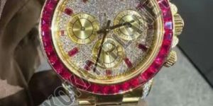 Mens Unmatched Quality Luxury VVS Moissanite Diamond Watch