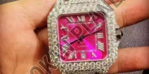 Top Rated Luxury VVS Moissanite Diamond Iced Out Hip Hop Quartz Watch