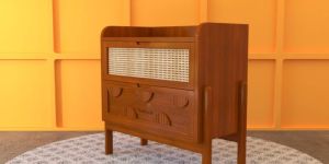 Burma Teak Wood Cabinet