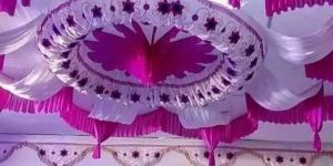 wedding pink ceiling parda shamiyana