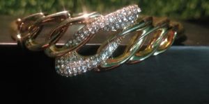 Stunning Gold Plated Cubic Zirconia Bracelet