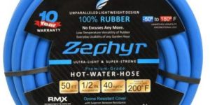 Zephyr Rubber Hot-N-Cold Water / Garden Hose 13mmx25m With Fittings (ZW1325)