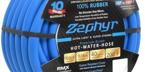 Zephyr Rubber Hot-N-Cold Water / Garden Hose 19mm X 50m Without Fittings (ZW1950WF)