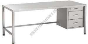 Stainless Steel Table with Drawer
