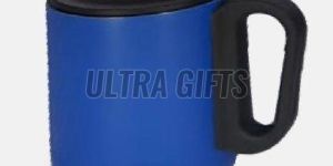 Steel Coffee Mug with Handle Lid