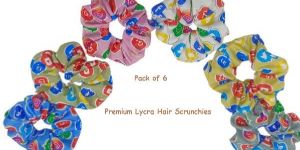 Premium Lycra Hair Scrunchies- Media design-RB-45