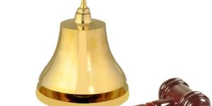 Lions Club Brass Gong Gavel