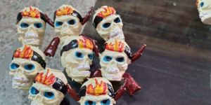 skeleton head key chain