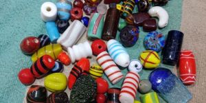 Printed Mixed Glass Beads