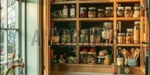 Wooden Farmhouse Spice Rack