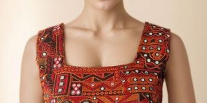 Red Banjara Boho Crop Tops