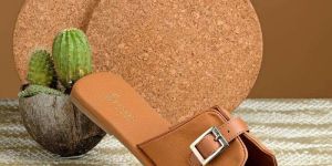 Women Tan Brown Flat Sandals