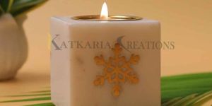 MARBLE TEA LIGHT CANDLE HOLDER