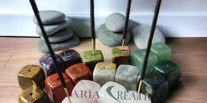 Semi Precious Stone Incense Stick Holder