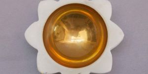 Sunflower Marble Diya