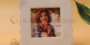 White Marble Photo Frame