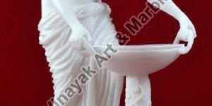 Marble Woman Statue Fountain