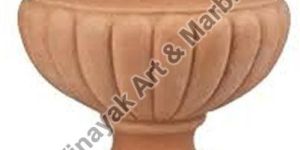Sandstone Pedestal Planter