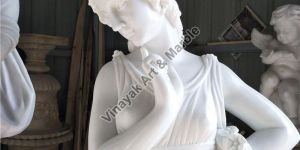 White Marble Women Statues