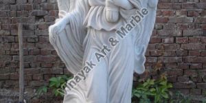 White Marble Angel Statue