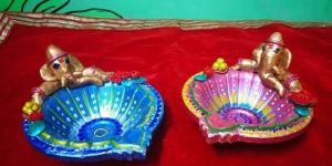 Handmade Ganpati Big Diyas