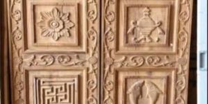 Antique Teakwood Door