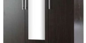 Wooden Wardrobe with Mirror