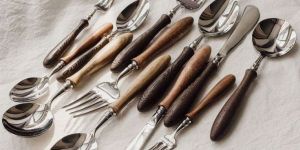 Stainless Steel & Mango Wood Kitchen Spoon Elegant & Durable Cooking Essential