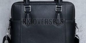 Mens Leather Side Bag With Handle