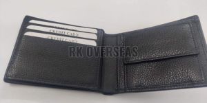 Mens Napa Black Leather Wallet