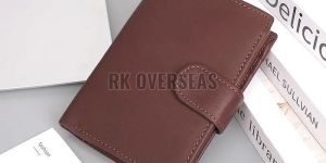 Mens Napa Bi Fold Brown Leather Wallet