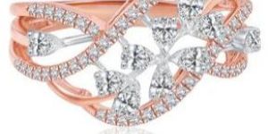 Women Winter Flower Diamond Ring