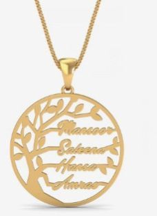 Tree of Life Family Name Pendant