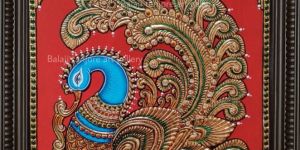 Peakcock Mural Tanjore Painting