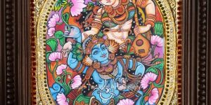 Radhakrishna Mural Tanjore Painting