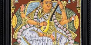 Saraswathi Antique Style Tanjore Painting